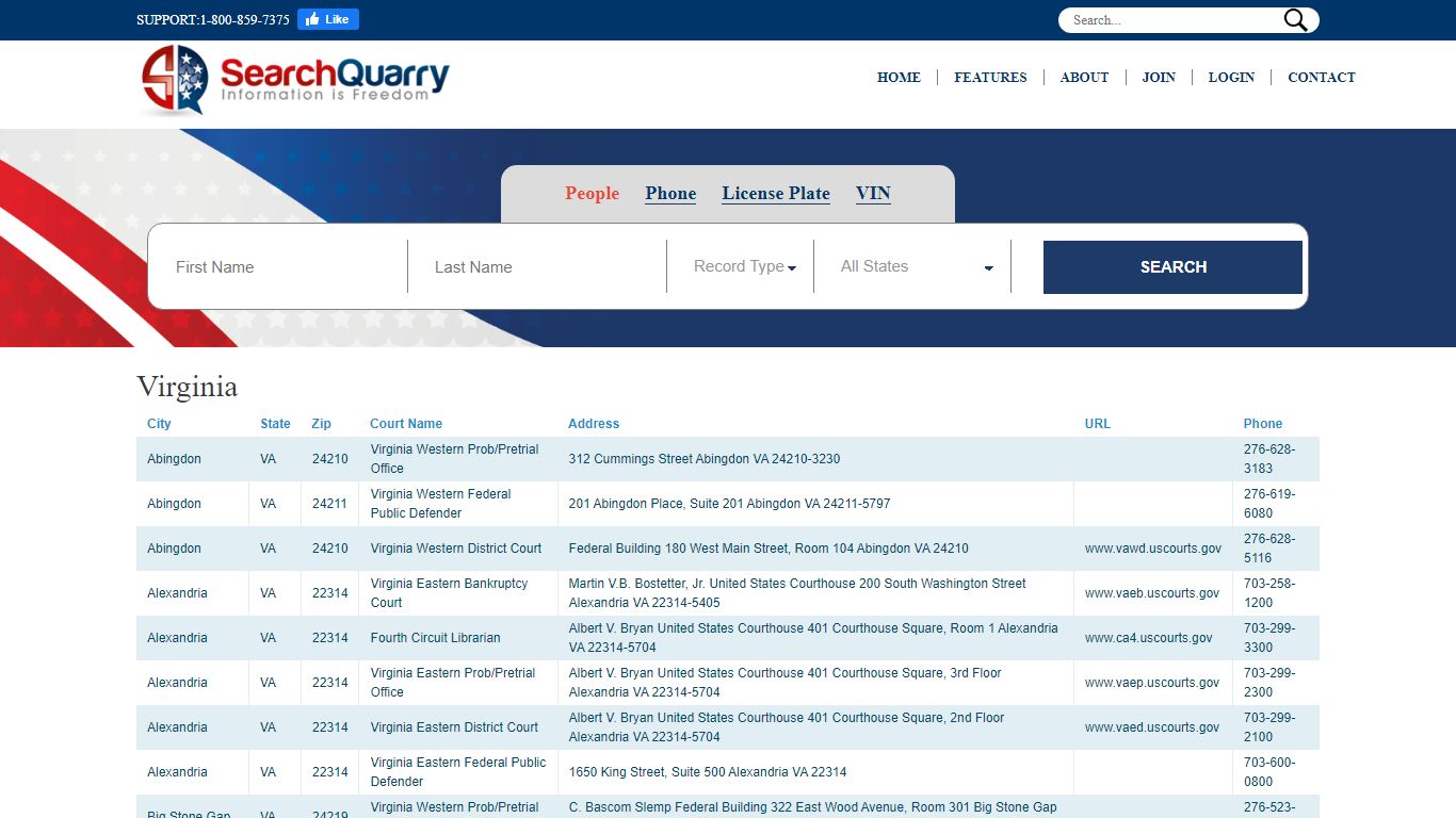 Free Virginia Court Search - Locations, Phone Number ... - SearchQuarry